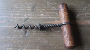 Vintage Wood and Metal Wine Corkscrew 4
