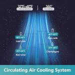 Compact 45-Bottle Wine Cooler Refrigerator