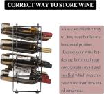 Stackable 4-Tier Wine Rack for 16 Bottles