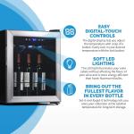NewAir Stainless Steel 16-Bottle Wine Cooler