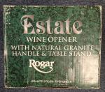 Rogar Estate Antique Bronze Wine Opener Corkscrew