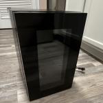 Black Steel Freestanding Single Door Wine Fridge