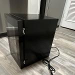 Black Steel Freestanding Single Door Wine Fridge
