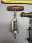 Set of 3 Antique Spring-Loaded Corkscrews