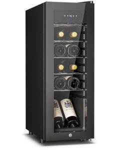 12 Bottle Wine Cooler with Glass Door