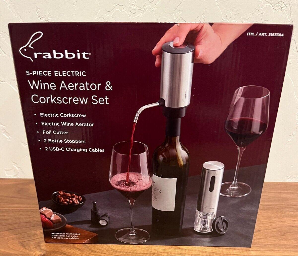 Rabbit Electric Wine Tool Set - 5 Essential Accessories
