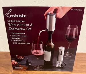 Rabbit Electric Wine Tool Set - 5 Essential Accessories
