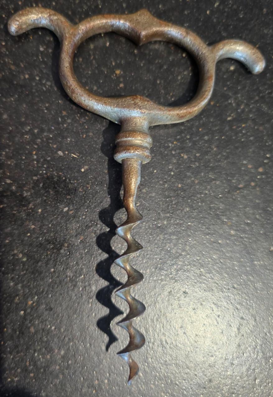 Vintage Cast Iron 4-Finger Corkscrew