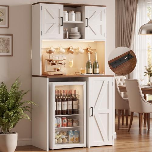 Mini Fridge Wine Bar Cabinet with Storage