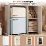 Mini Fridge Wine Bar Cabinet with Storage