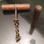 Rustic Wooden T-Handle Corkscrew Wine Opener
