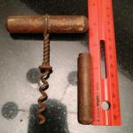 Rustic Wooden T-Handle Corkscrew Wine Opener