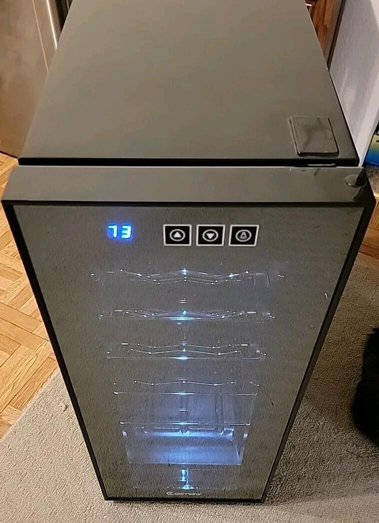 12-Bottle Freestanding Wine Cooler Chiller