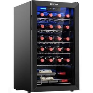 25-Bottle Wine Cooler with Adjustable Temperature