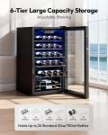 25-Bottle Wine Cooler with Adjustable Temperature