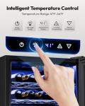 25-Bottle Wine Cooler with Adjustable Temperature