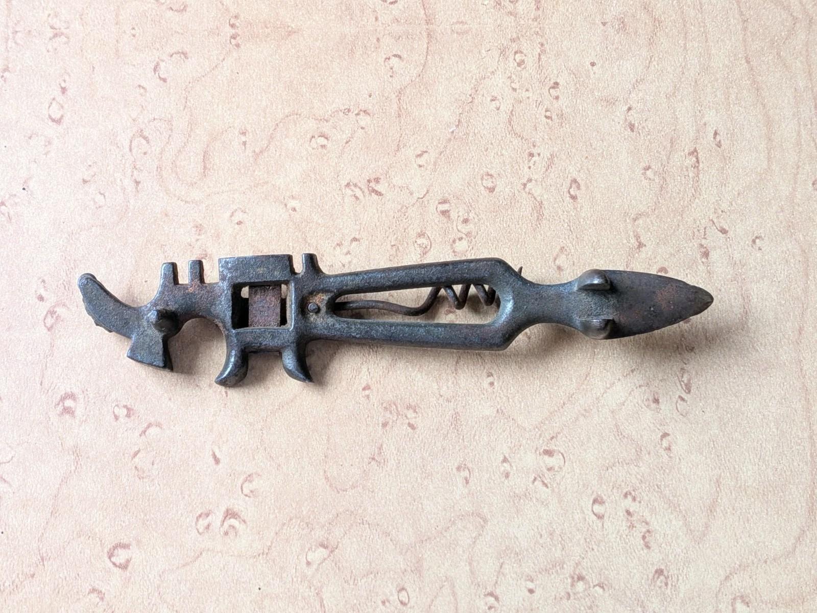 Vintage Multi-Tool Corkscrew and Glass Cutter