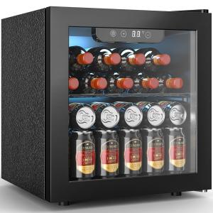 Compact Wine Fridge for 12 Bottles & Cans