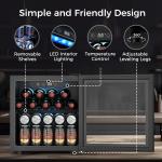 Compact Wine Fridge for 12 Bottles & Cans