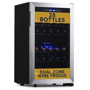 Newair Dual Zone Wine Fridge with Racks