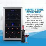NewAir 43 Bottle Dual Zone Wine Fridge