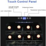 Electric Wine Fridge for 28 Bottles with LED