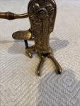 Antique Bronze Wine Bottle Corkscrew with Cherubs