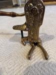 Antique Bronze Wine Bottle Corkscrew with Cherubs