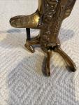 Antique Bronze Wine Bottle Corkscrew with Cherubs