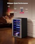 25-Bottle Freestanding Wine Cooler with Adjustable Temp