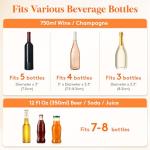 Large Ice Bucket Set for Wine and Parties