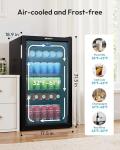 EUHOMY 130 Can Wine and Beverage Cooler