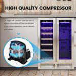 Dual Zone Wine and Beverage Cooler for 18 Bottles