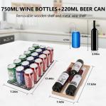 Dual Zone Wine and Beverage Cooler for 18 Bottles