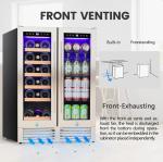 Dual Zone Wine and Beverage Cooler for 18 Bottles