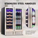 Dual Zone Wine and Beverage Cooler for 18 Bottles