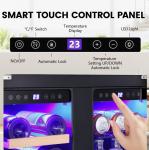 Dual Zone Wine and Beverage Cooler for 18 Bottles
