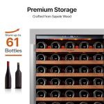 24-Inch 54-Bottle Wine Cooler with Glass Door