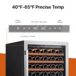 24-Inch 54-Bottle Wine Cooler with Glass Door