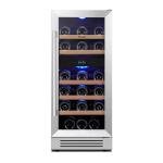 Yeego 15" Dual Zone Wine Cooler for 28 Bottles