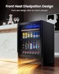 24 Can Beverage and Wine Refrigerator with Glass Door