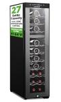 27-Bottle Dual-Zone Wine Cooler with Touch Control