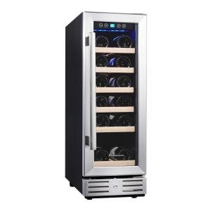18-Bottle Freestanding Wine Cooler with Touch Control