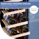 18-Bottle Freestanding Wine Cooler with Touch Control