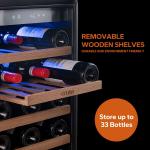 Ca'Lefort 15" Single Zone Wine Cooler for 33 Bottles