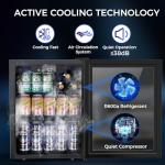 Compact 26-Bottle Wine Cooler with Temperature Control