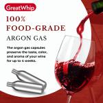 10 Argon Gas Capsules for Coravin Wine Preservation