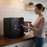 Slim 12-Bottle Wine Cooler - Adjustable Temp & Quiet