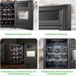 Slim 12-Bottle Wine Cooler - Adjustable Temp & Quiet