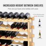 Modular Wine Rack for 72 Bottles - Bamboo